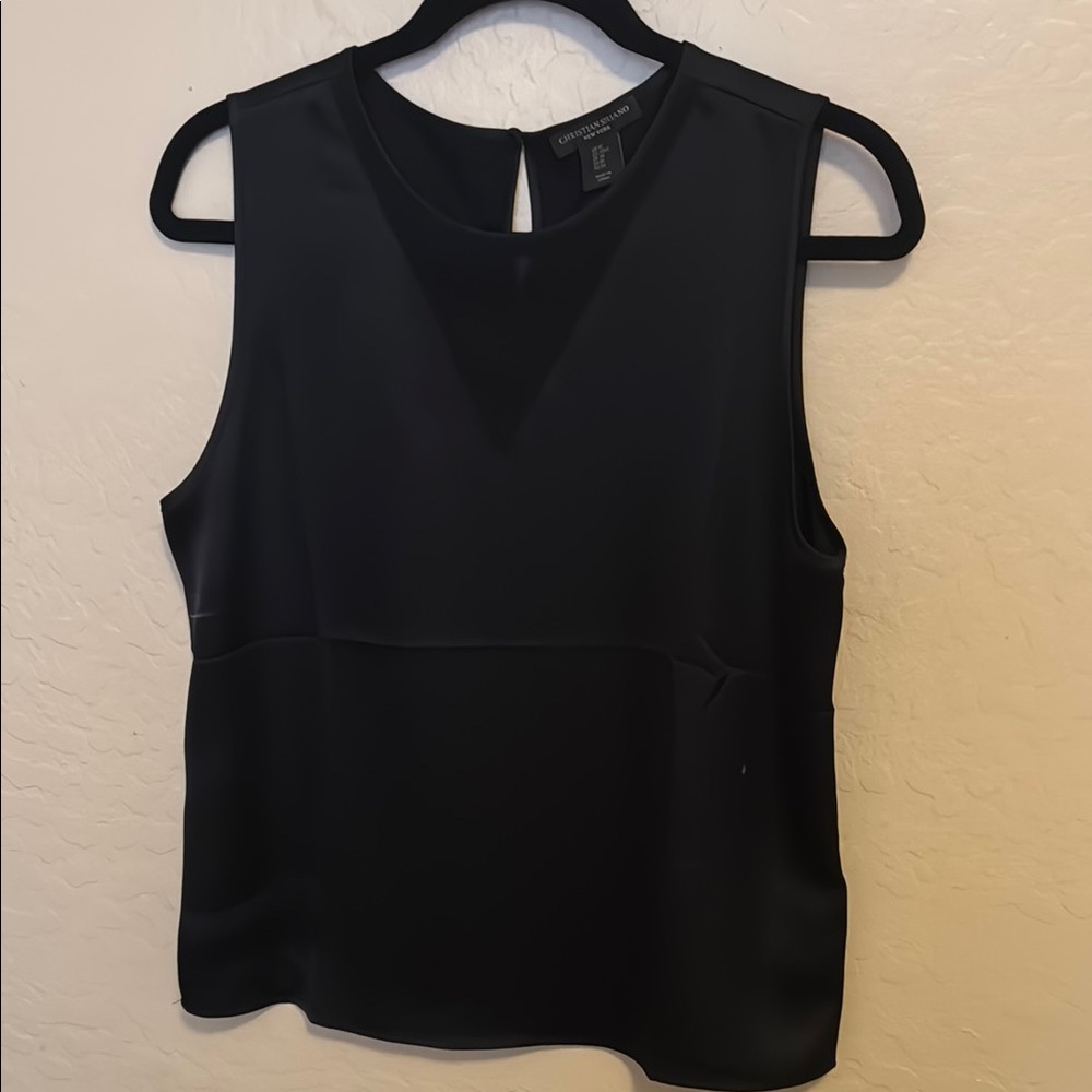 Women's Black Sleeveless Top